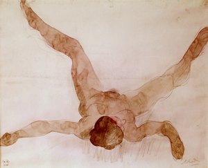 Nude Female Lying on Her Back